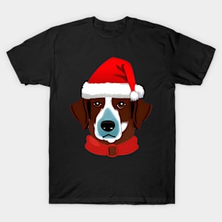 Christmas Dog Transparent Background T-Shirt